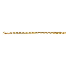 Load image into Gallery viewer, 14K Yellow Gold 4.1mm Hollow Oval Rolo Chain