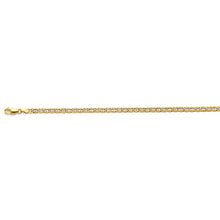 Load image into Gallery viewer, 14K Two Tone Gold 4.8mm Hollow Mariner WP Chain