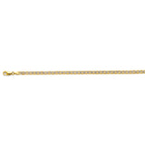 14K Two Tone Gold 4.8mm Hollow Mariner WP Chain