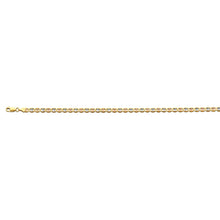 Load image into Gallery viewer, 14K Tri Color Gold 4.3mm Flat Mariner Star DC Chain