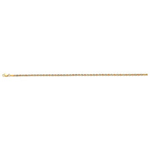 Load image into Gallery viewer, 14K Tri Color Gold 2.3mm Flat Valentino Star DC Chain