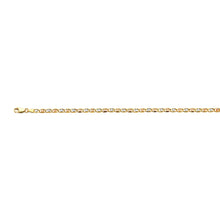 Load image into Gallery viewer, 14K Tri Color Gold 3.2mm Flower Valentino Star DC Chain