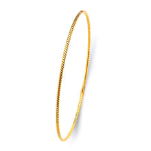 Load image into Gallery viewer, 14K Yellow Gold 1.5mm Light Braided Bangle