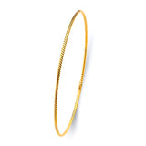 14K Yellow Gold 1.5mm Light Braided Bangle