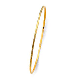 14K Yellow Gold 1.5mm Light DC Bangle