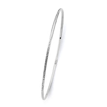 Load image into Gallery viewer, 14K White Gold 1.5mm Light DC Bangle