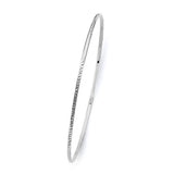 14K White Gold 1.5mm Light DC Bangle