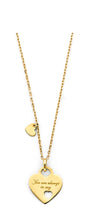 Load image into Gallery viewer, 14K Yellow Gold You Are Always In My Heart Necklace