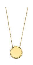 Load image into Gallery viewer, 14K Yellow Gold DC Engravable Round Pendant Necklace