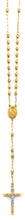 Load image into Gallery viewer, 14K Two Tone Gold 4mm Disco Ball Rosary Necklace