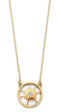 Load image into Gallery viewer, 14K Yellow Gold Star Light CZ Necklace