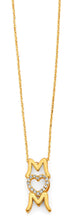 Load image into Gallery viewer, 14K Yellow Gold CZ Mom Necklace