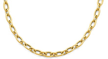 Load image into Gallery viewer, 14K Yellow Gold Hollow Bold Oval Link Necklace