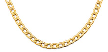 Load image into Gallery viewer, 14K Yellow Gold Hollow Dia Bar Curb Necklace