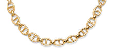 Load image into Gallery viewer, 14K Yellow Gold Hollow Fancy Mariner Necklace