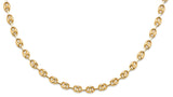 14K Yellow Gold Mariner Puffed Necklace