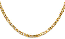 Load image into Gallery viewer, 14K Yellow Gold Hollow Roundish Curb Necklace