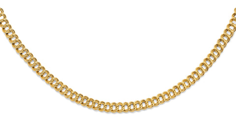 14K Yellow Gold Hollow Charm Necklace