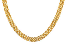 Load image into Gallery viewer, 14K Yellow Gold Hollow Bismark Style Necklace