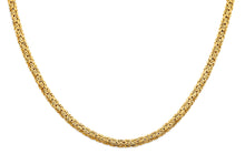 Load image into Gallery viewer, 14K Yellow Gold Hollow Byzantine Necklace