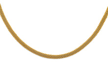 Load image into Gallery viewer, 14K Yellow Gold Hollow Mesh Design Necklace