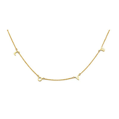 14K Yellow Gold L-O-V-E Necklace