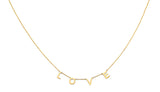 14K Yellow Gold L-O-V-E Necklace