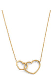 14K Yellow Gold Together Heart Necklace