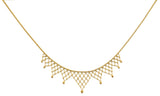 14K Yellow Gold Beaded Necklace