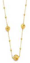 Load image into Gallery viewer, 14K Yellow Gold DC Ball Necklace