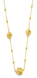 14K Yellow Gold DC Ball Necklace