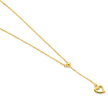 14K Yellow Gold Heart Necklace