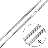 Sterling Silver 080-2MM Oval Franco Chain