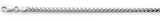 Sterling Silver  100-3mm Oval Franco Chain