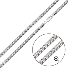 Load image into Gallery viewer, Sterling Silver 120-4MM Oval Franco Chain