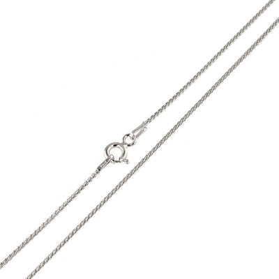 Sterling Silver 030-1.2mm Solid Wheat/Spiga Chain