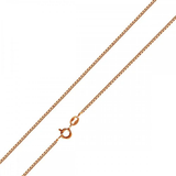 Sterling Silver Rose Gold Plated Box 0.7mm-012 Chain