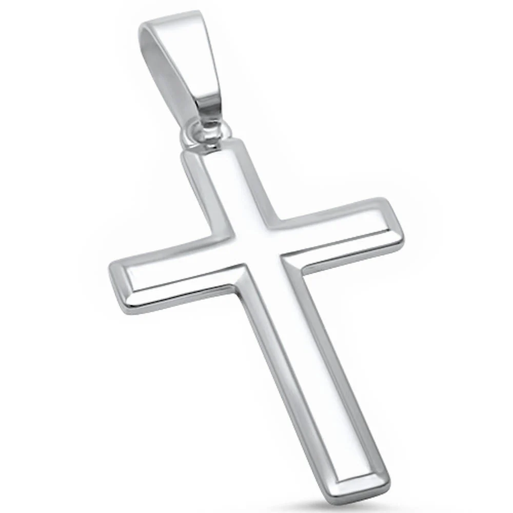 Sterling Silver Solid Cross Pendant