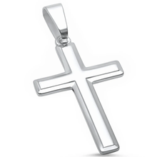 Load image into Gallery viewer, Sterling Silver Solid Cross Pendant