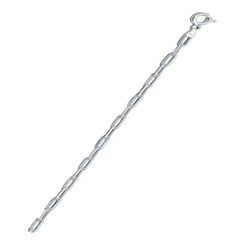 Sterling Silver Staple Italian Chain-2.2mm, Length 7