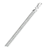 Sterling Silver Anti-Tarnish Miami Cuban Link 200-7MM Chain, Length 22
