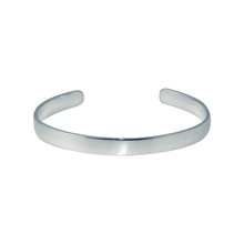 Load image into Gallery viewer, Sterling Silver Rhodium Plated Open Baby Bangle