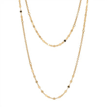 Load image into Gallery viewer, Sterling Silver Gold Plated Rolo And Vale Link Layered Necklace