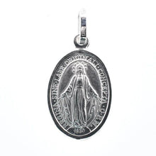 Load image into Gallery viewer, Sterling Silver Rhodium Plated Maria Concepita Senza Peccato Pendant