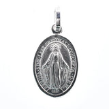 Sterling Silver Rhodium Plated Maria Concepita Senza Peccato Pendant