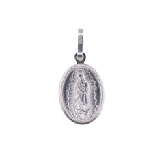 Sterling Silver High Polish Our Lady of Guadalupe Pendant