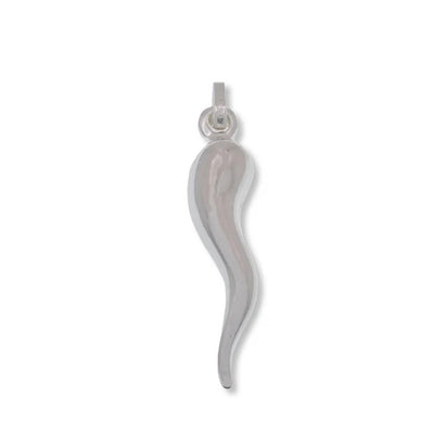Sterling Silver High Polished Horn Pendant