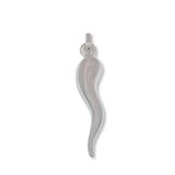 Sterling Silver High Polished Horn Pendant