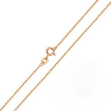 Load image into Gallery viewer, Sterling Silver Rose Gold Plated Cable Chain-1mm(Pack of 6)