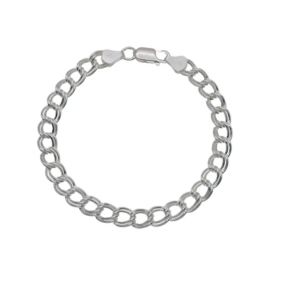 Sterling Silver Chino Links Double Wire 100 Bracelet